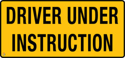 Driver Under Instruction Plates