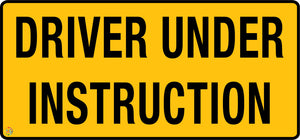 Driver Under Instruction Plates