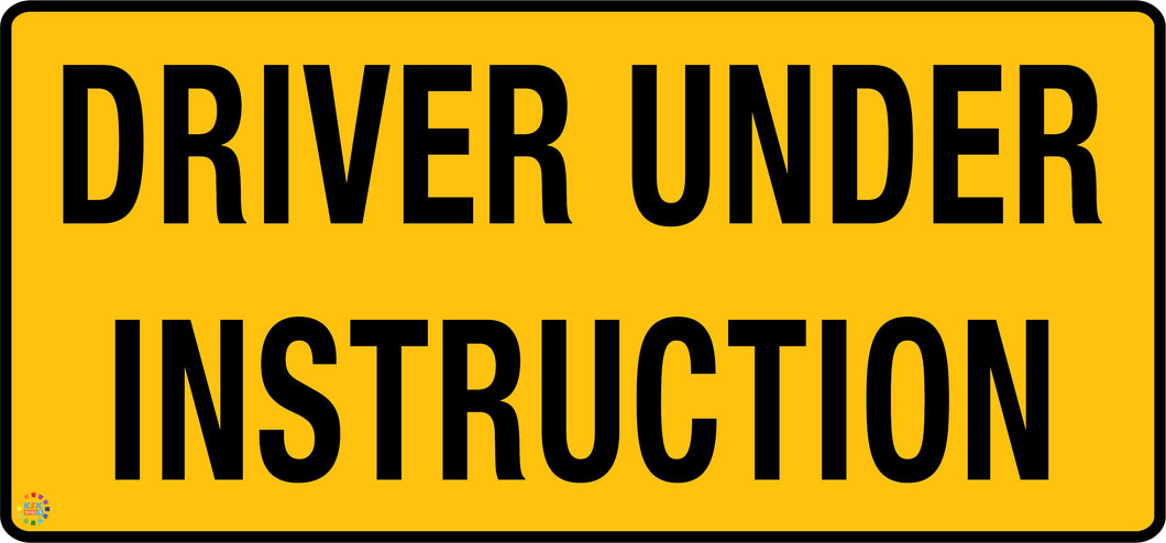 Driver Under Instruction Plates