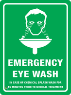 Emergency Eye Wash Sign