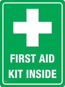 First Aid Kit Inside Sign