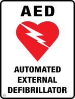 Automated External Defibrillator (AED) Sign