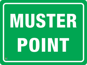 Muster Point Sign