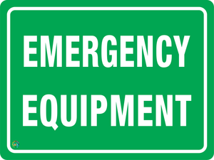 Emergency  Equipment Sign