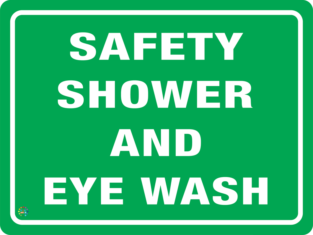 Safety Shower And Eye Wash Sign