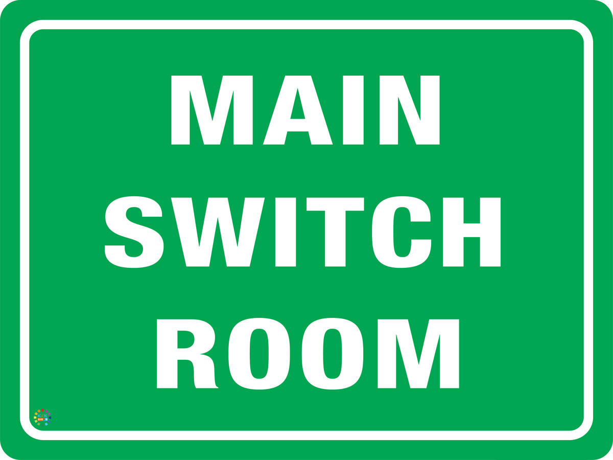 Main Switch Room Sign | K2K Signs Australia