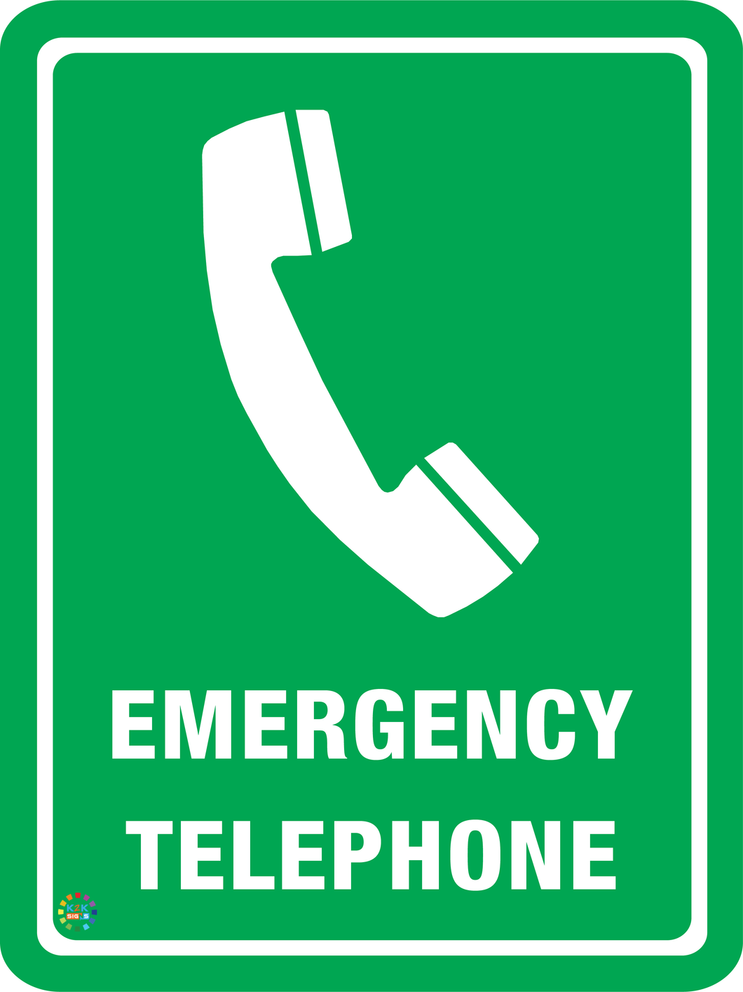 Emergency Telephone Sign