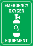 Emergency Oxygen Equipment Sign