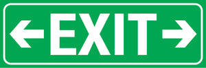 Two Way Arrow Exit Sign