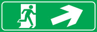 Up Right Arrow Symbol Exit Sign