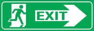 Running Man Right Arrow Exit Sign