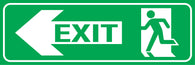 Running Man Exit Sign (Left Arrow)