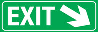 Exit Sign (Down Right Arrow)