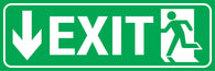 Down Arrow Exit Symbol Sign