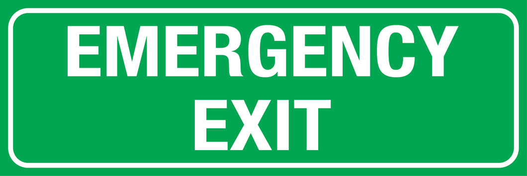 Emergency Exit Sign