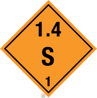 Explosive 1.4 S 1 Sign