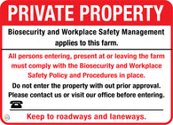 Private Property <br/> Biosecurity Management Plan