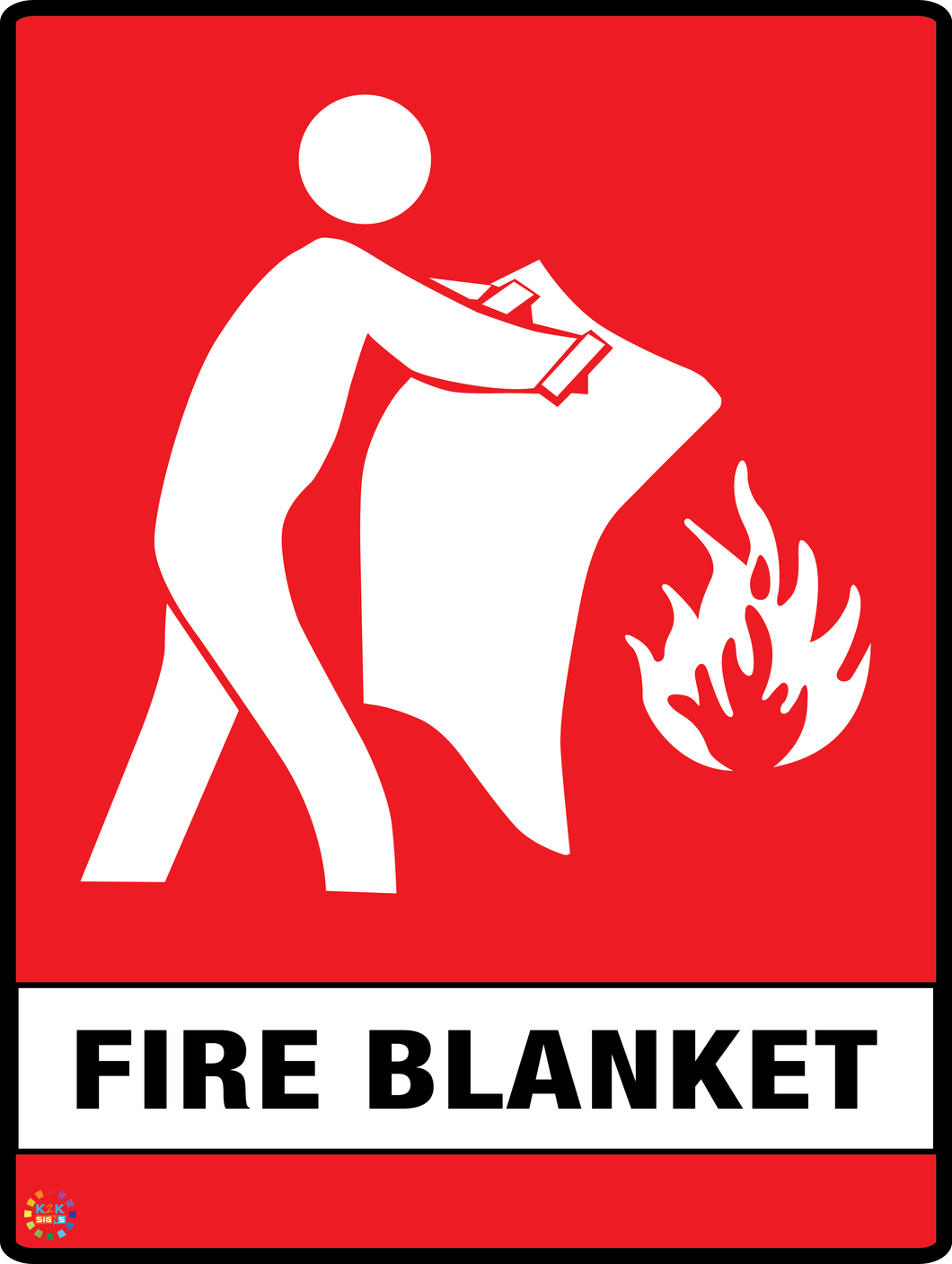 Fire Blanket Sign K2K Signs Australia