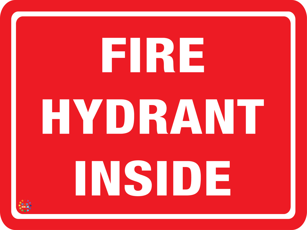 Fire Hydrant Inside Sign