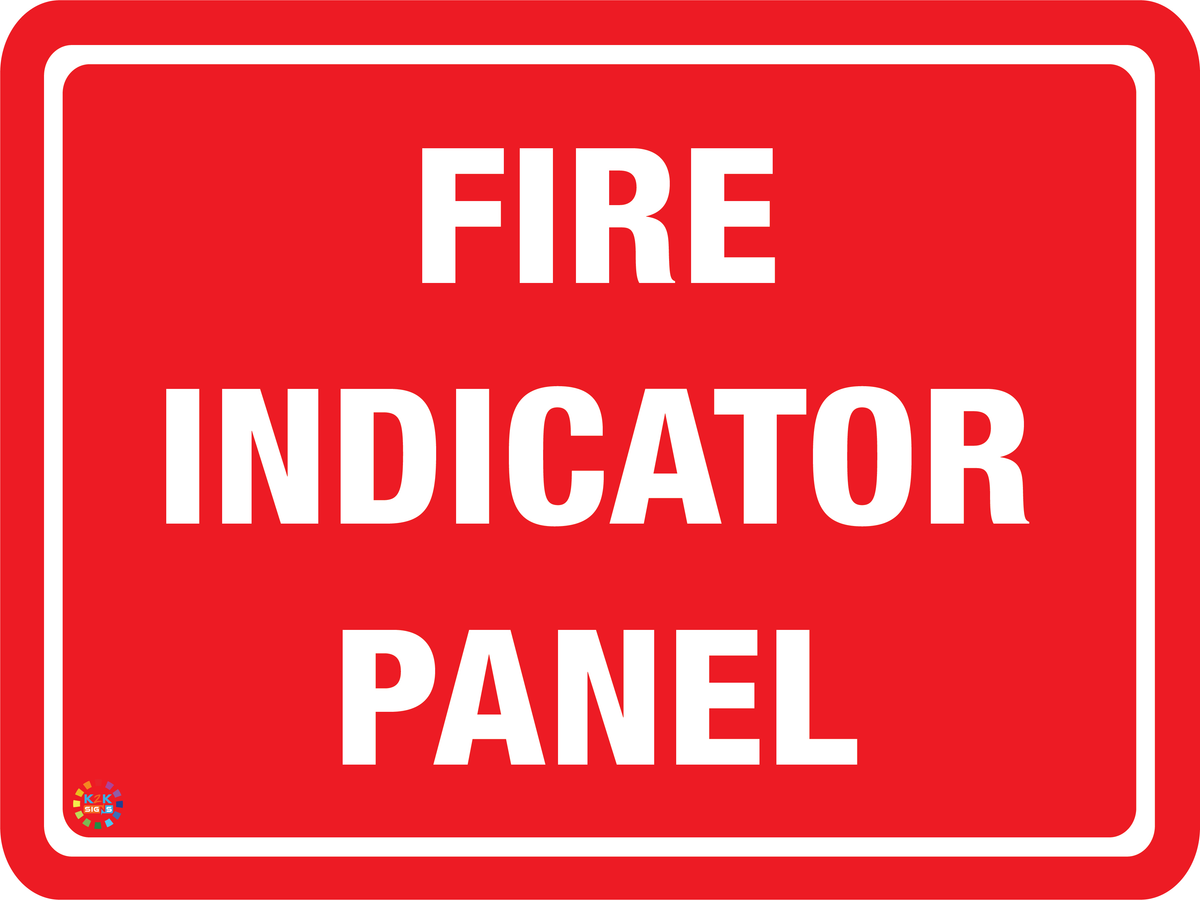 Fire Rate Sign Fire Indicator Panel Sign | K2K Signs Australia