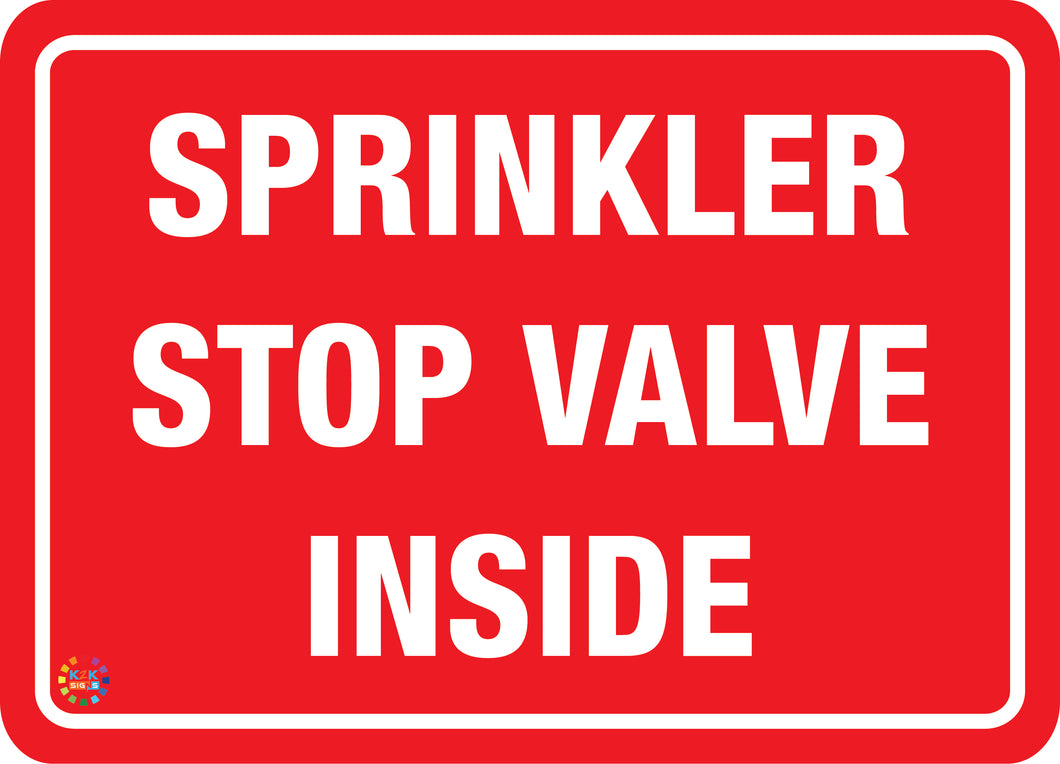 Sprinkler Stop Valve Inside