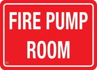 Fire Pump Room Sign