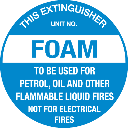 Fire Extinguisher ID Marker<br/> FOAM