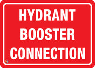 Hydrant Booster Connection Sign