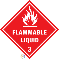 Flammable Liquid 3 Sign