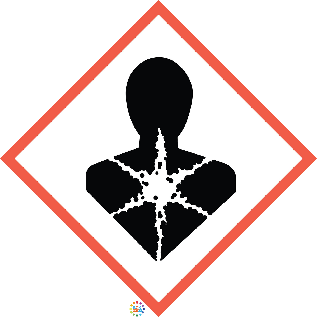 Chronic Health Hazard - GHS Sign | K2K Signs Australia