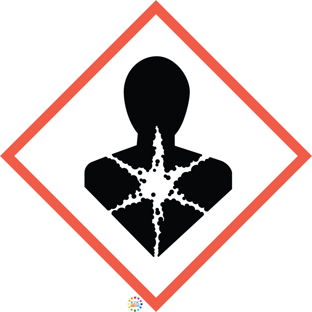 Chlorine Health Hazard - GHS Sign