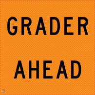 Grader Ahead - Multi Message Temporary Road Traffic Signage