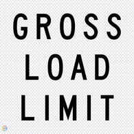 Gross Load Limit - Multi Message Temporary Road Traffic Sign