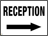 Right Arrow Reception Sign