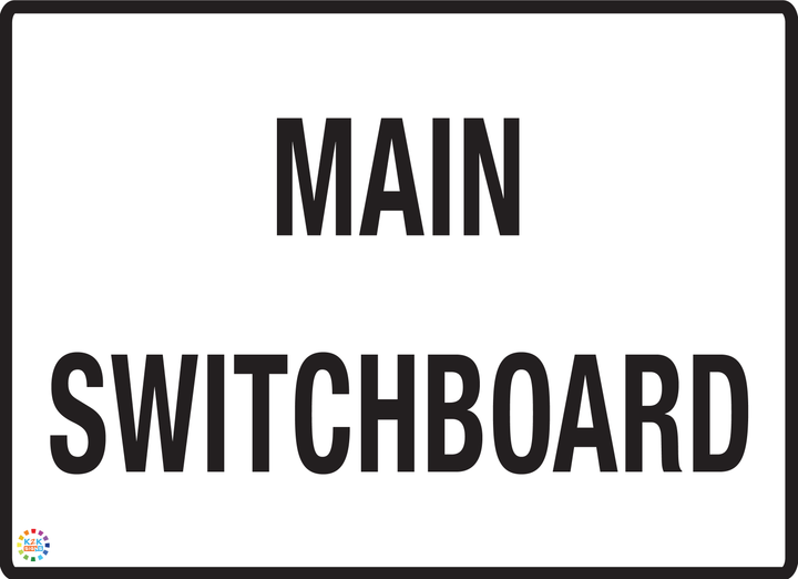 Master Switch Sign Main Switch Room Sign _ Low Voltage Switchroom Design Guide – XORQ