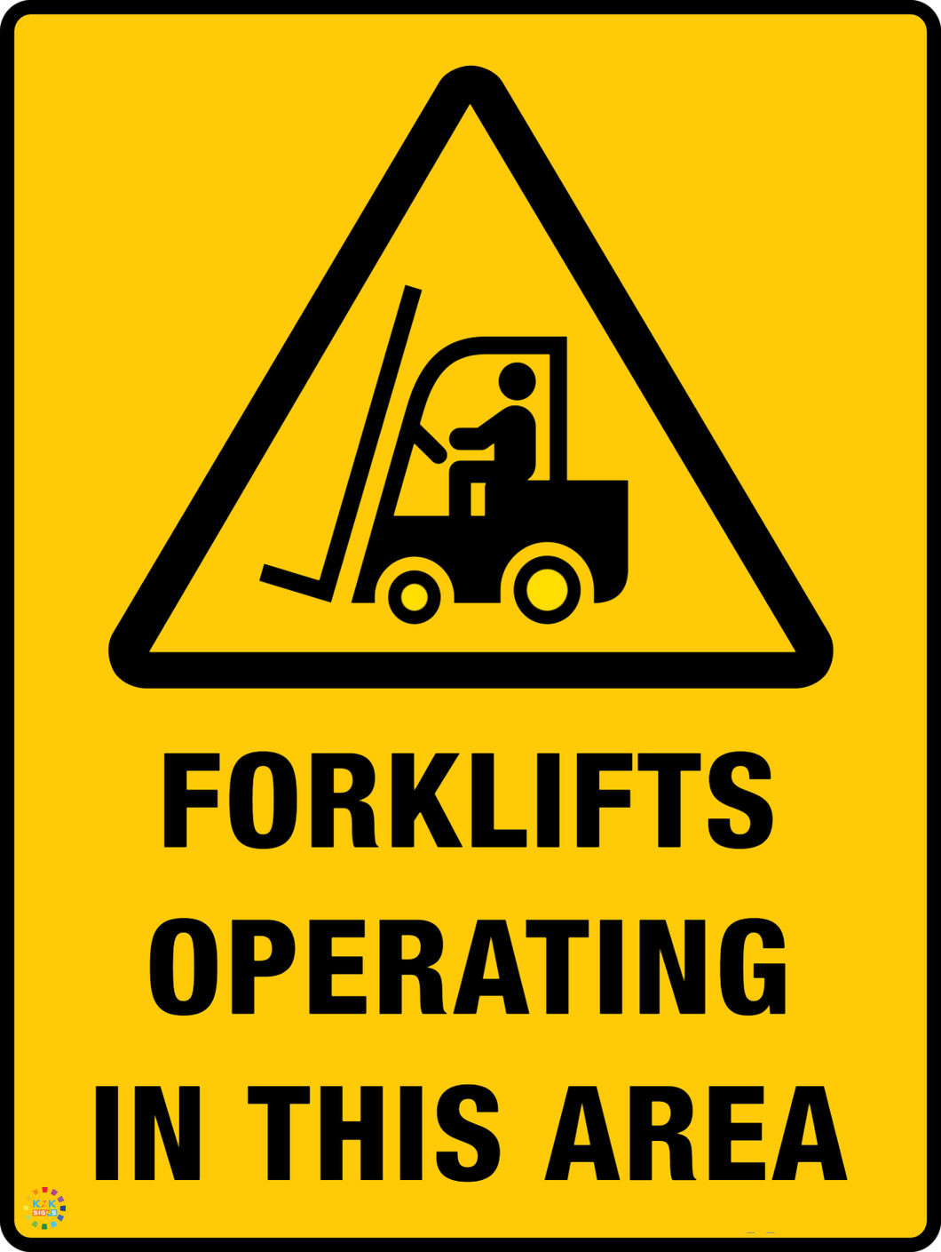 Forklifts Operating<br/> In This Area
