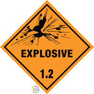 Class 1 Explosive 1.2 Hazchem Sign