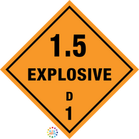 Class 1 Explosive 1 Div 1.5 Hazchem Sign