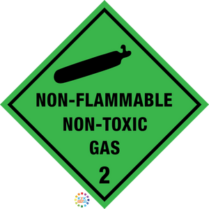 Class 2 Non-Flammable Non-Toxic Gas Sign