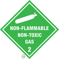 Class 2 Non-Flammable Non-Toxic Gas Sign