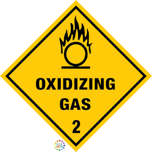 Class 2 Oxidizing Gas Hazchem Sign