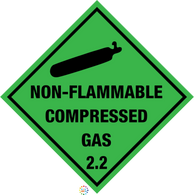 Class 2 </br> Non Flammable </br> Compressed Gas 2.2