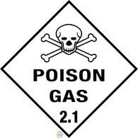 Class 2 <br/> Poison gas 2.1