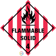 Class 4 Flammable Solid Hazchem Sign