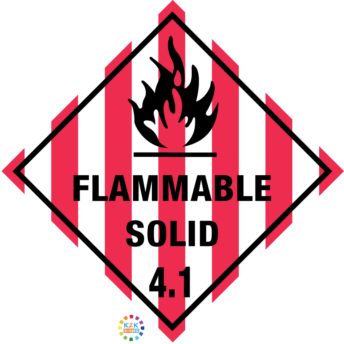 Flamm Solid Class 4.1 Flammable Solid – K2K Signs