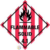 Class 4.1 Flammable Solid Hazchem Sign
