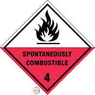 Class 4<br/> Spontaneously<br/> Combustible
