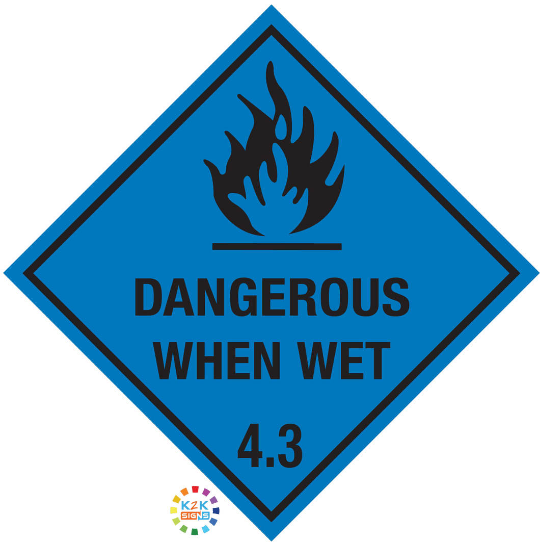 Class 4.3 Dangerous When Wet