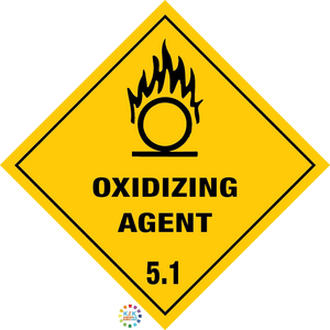 Class 5.1 Oxidizing Agent Hazchem Sign