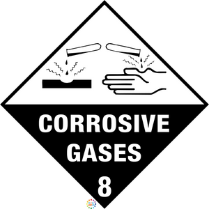 Class 8 Corrosive Gases Hazchem Sign
